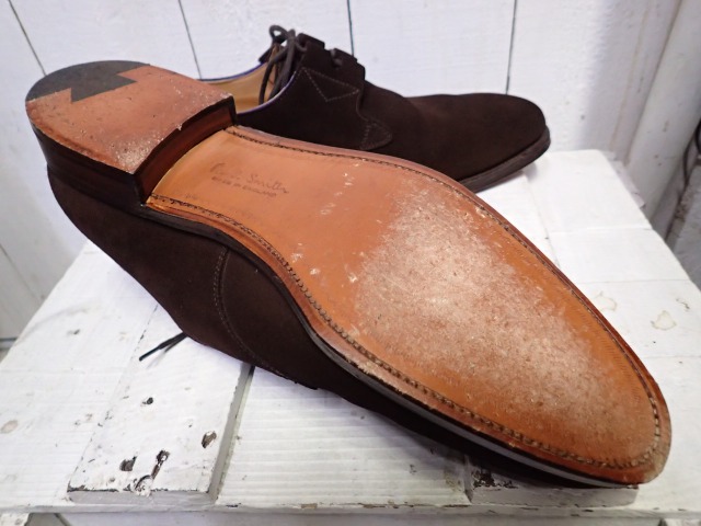 紳士靴ハーフソール修理1